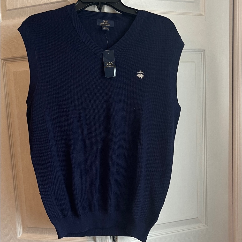 Brooks Brothers V-Neck Navy Sweater Vest